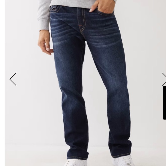 New w Tag: True Religion Ricky Relaxed Straight. Dark Wash. Size 33 Waist - Picture 3 of 15
